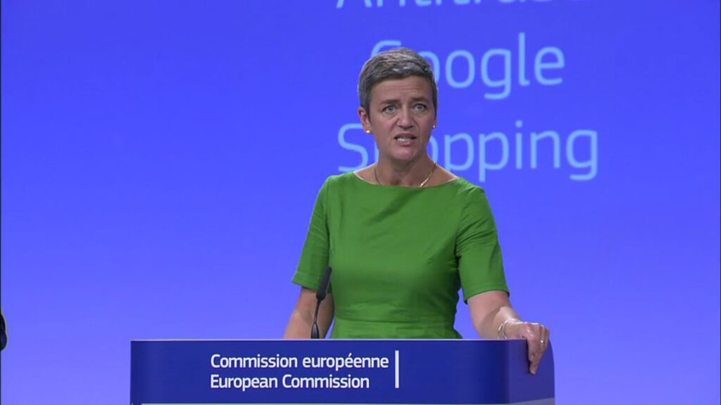Vestager giver Google rekordbøde på 18 milliarder kroner