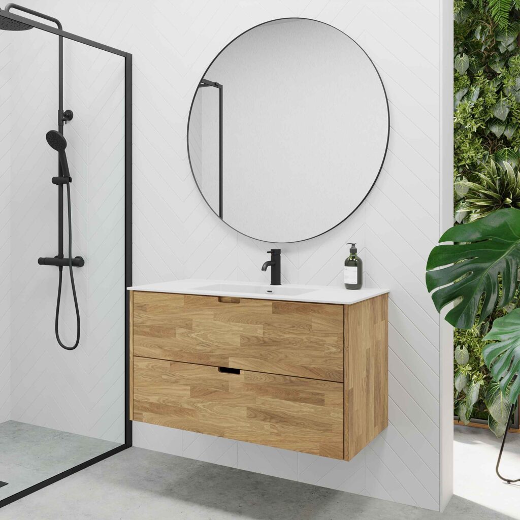 Oplev elegancen og funktionaliteten af badmøbler med vask fra HomeTomato.dk